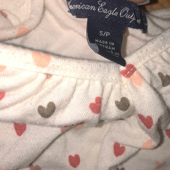 American Eagle Women’s heart blouse - Picture 3 of 3